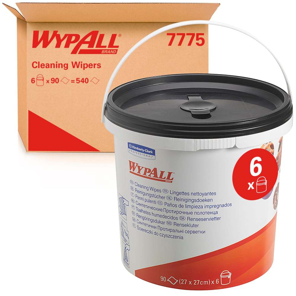 WYPALL® 7775 SEAU LINGETTES NETTOYANTES 90F (X6)