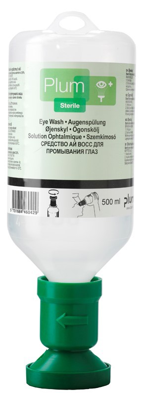 Douche oculaire solution saline 500mL