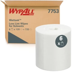 WYPALL® WETTASK&trade; 7753 ESSUYEURS INDUSTRIELS RECHARGE 120F (X6)