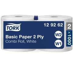 TORK W2/W1 ESSUYAGE BASIC 2PLIS 1000F (X2)