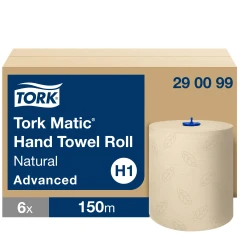 TORK MATIC® H1 ESSUIE-MAINS ROULEAU NATUREL 150M (X6)