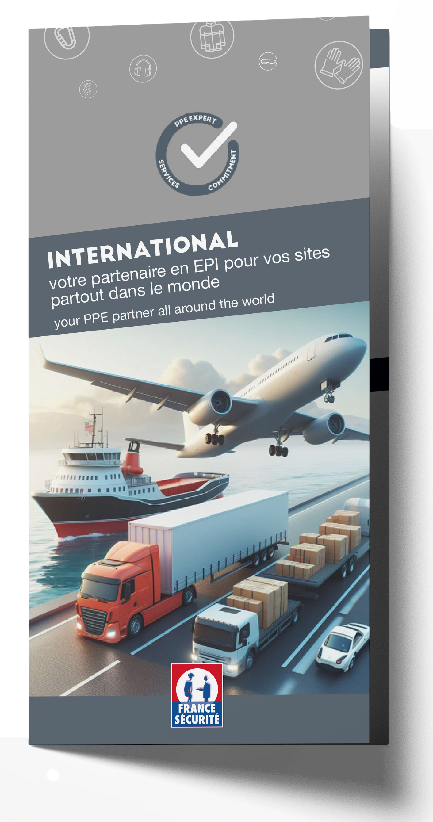 Mockup flyer international